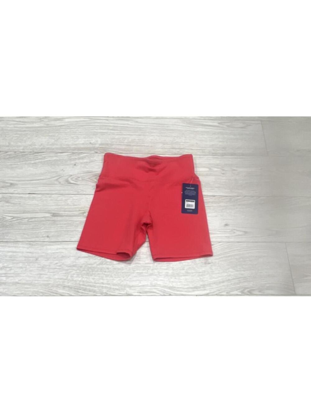 NEW W TAGS Marika Women's Pink Red Cotton Blend Women's Biker Shorts SIZE L $38